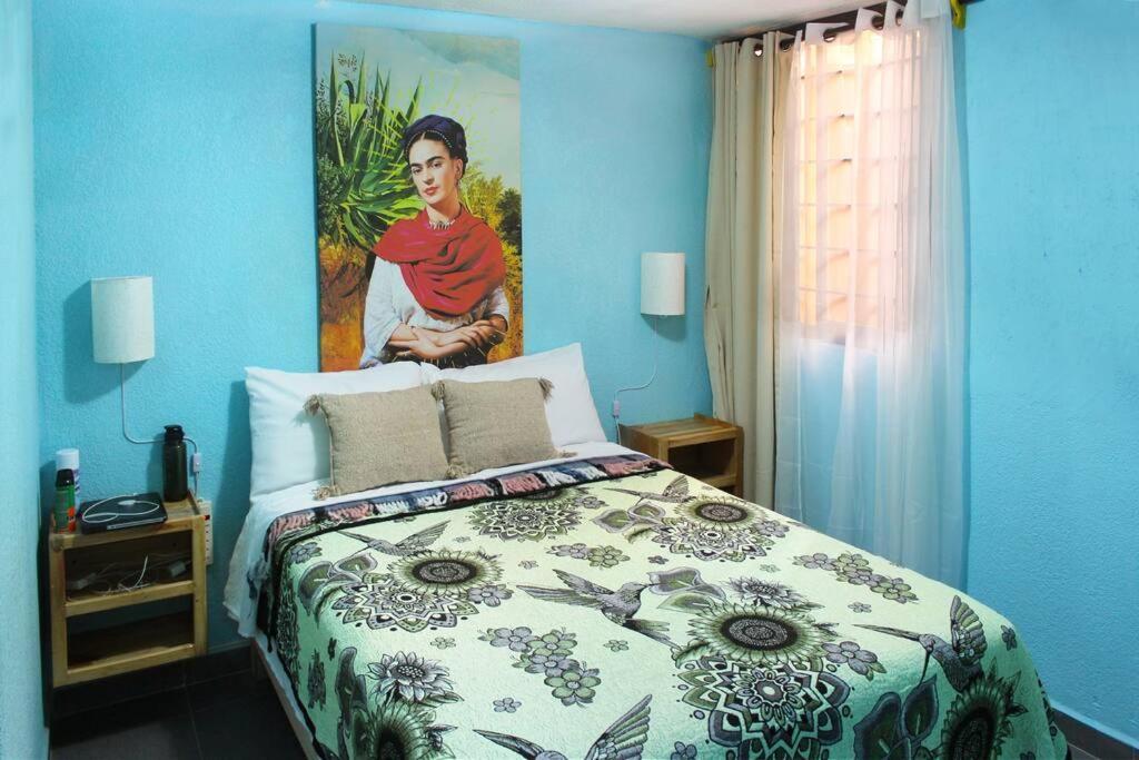 Colorida Casa Azul En Texcoco Centro Wifi Cocina Villa Texcoco de Mora ภายนอก รูปภาพ