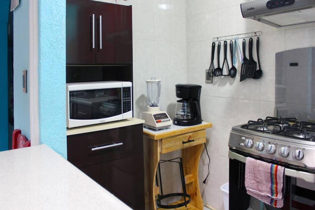 Colorida Casa Azul En Texcoco Centro Wifi Cocina Villa Texcoco de Mora ภายนอก รูปภาพ